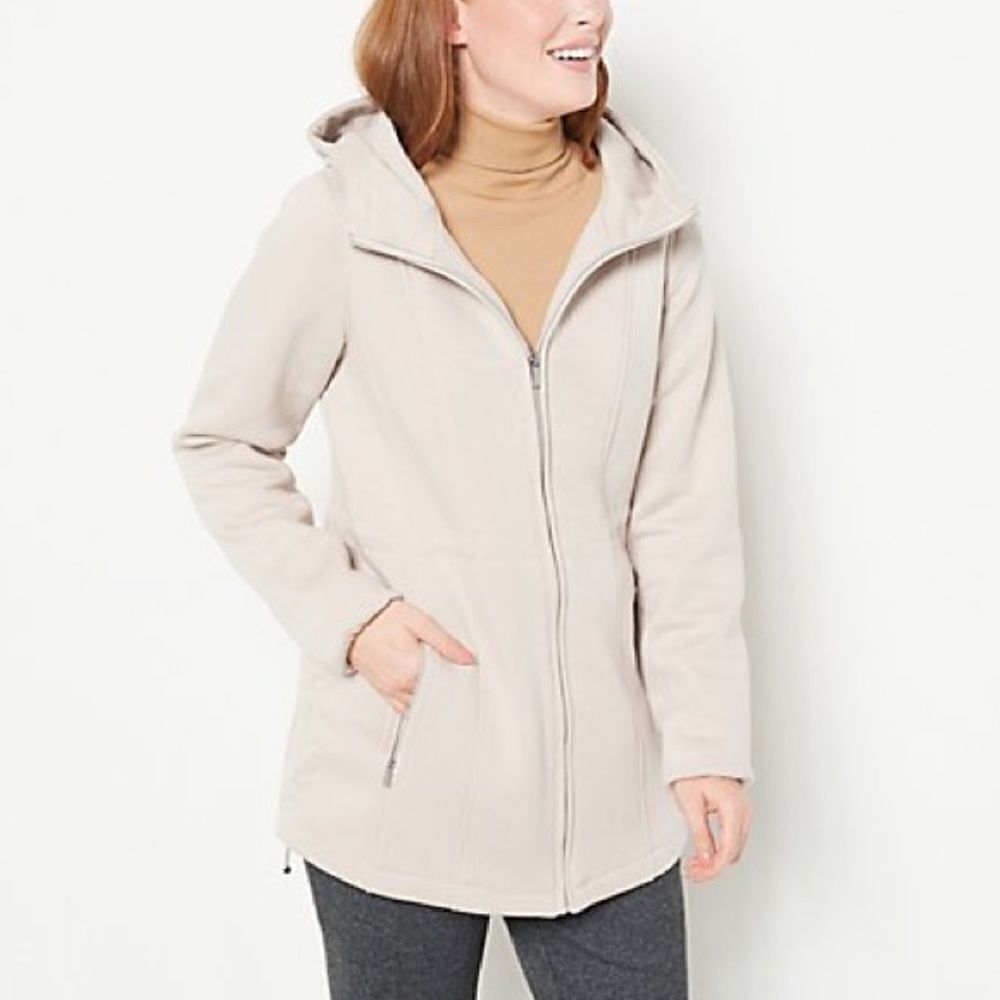 Susan Graver Fashion Fleece Hooded Jacket